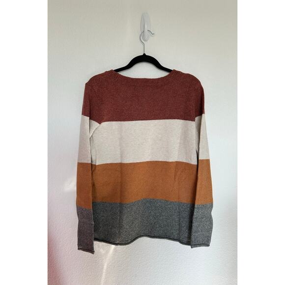 Pinque Gina Crew Neck Color Block Sweater - XL - Picture 3 of 4